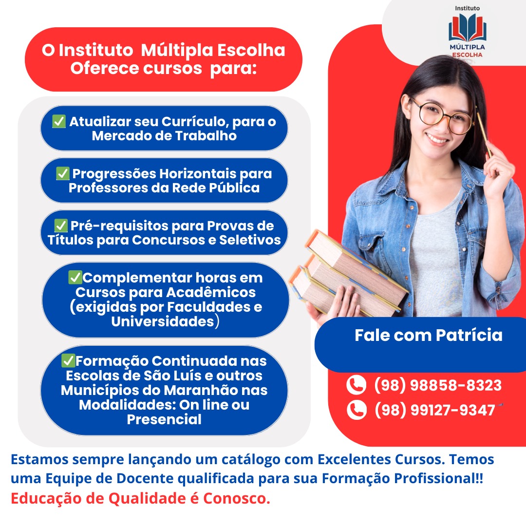 O Instituto Múltipla Escolha oferece cursos para você